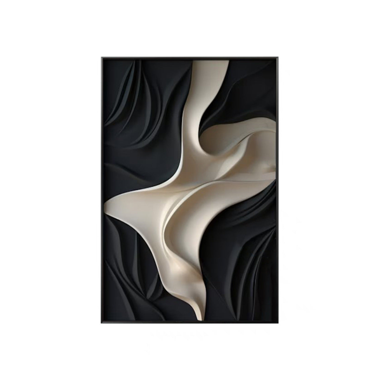 Minimalist Abstract Wall Art with Aluminum Frame
