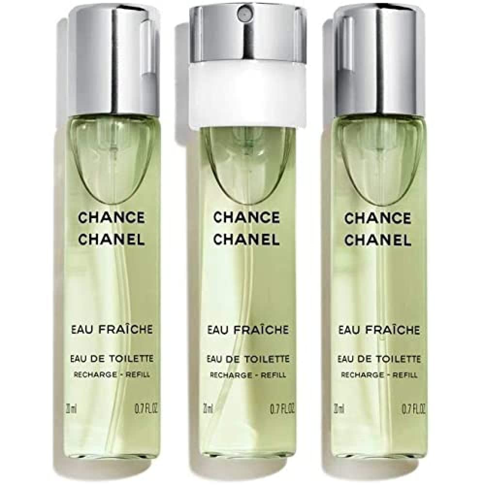 Dluxe Ave. Chanel Chance Eau Fraiche Twist & Spray Eau De Toilette Refill 3x20ml