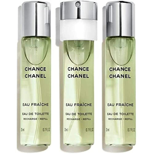 Dluxe Ave. Chanel Chance Eau Fraiche Twist & Spray Eau De Toilette Refill 3x20ml