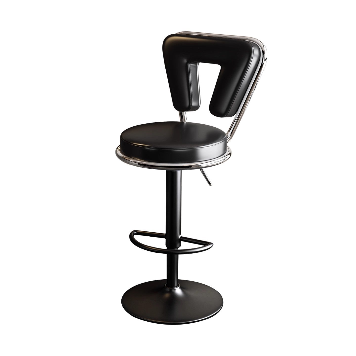 Adjustable Height Bar Stool with Backrest