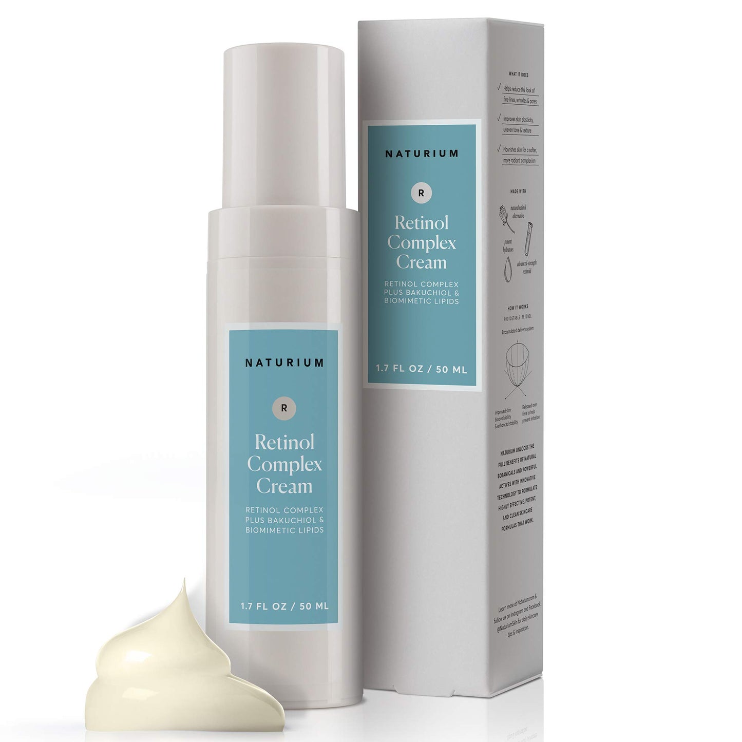 Dluxe Ave. Retinol Complex Face Cream 2.5% Moisturizing Anti-Aging Facial Cream 1.7 oz