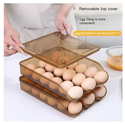 Dluxe Ave. Egg Storage Box with Automatic Rolling Design (Large)