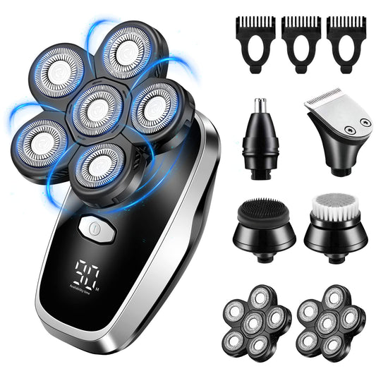 Dluxe Ave. Men Electric Head Razors/ Black