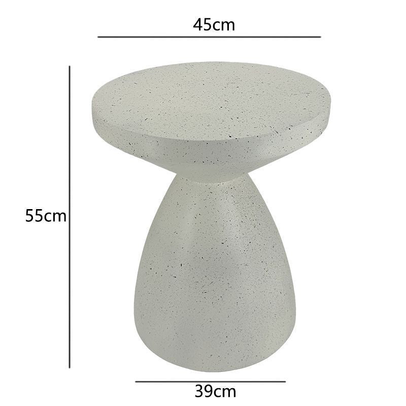 Artistic Rubber Wood Side Table