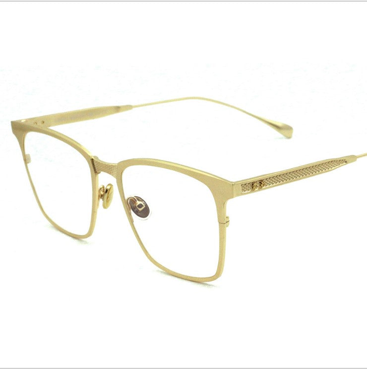 Trendy Square Metal Glasses Frame for Men and Women