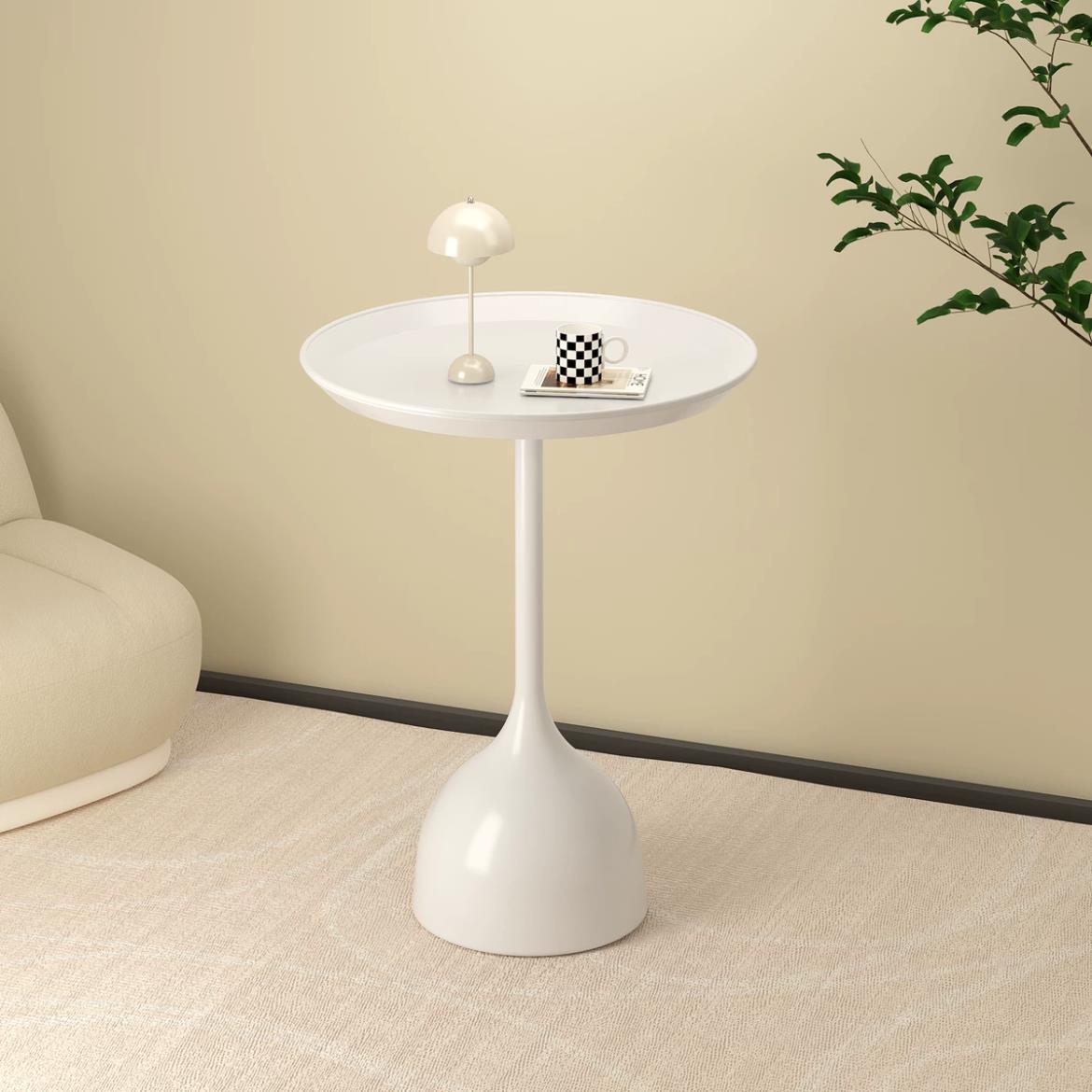 Minimalist Iron Art Round Side Table