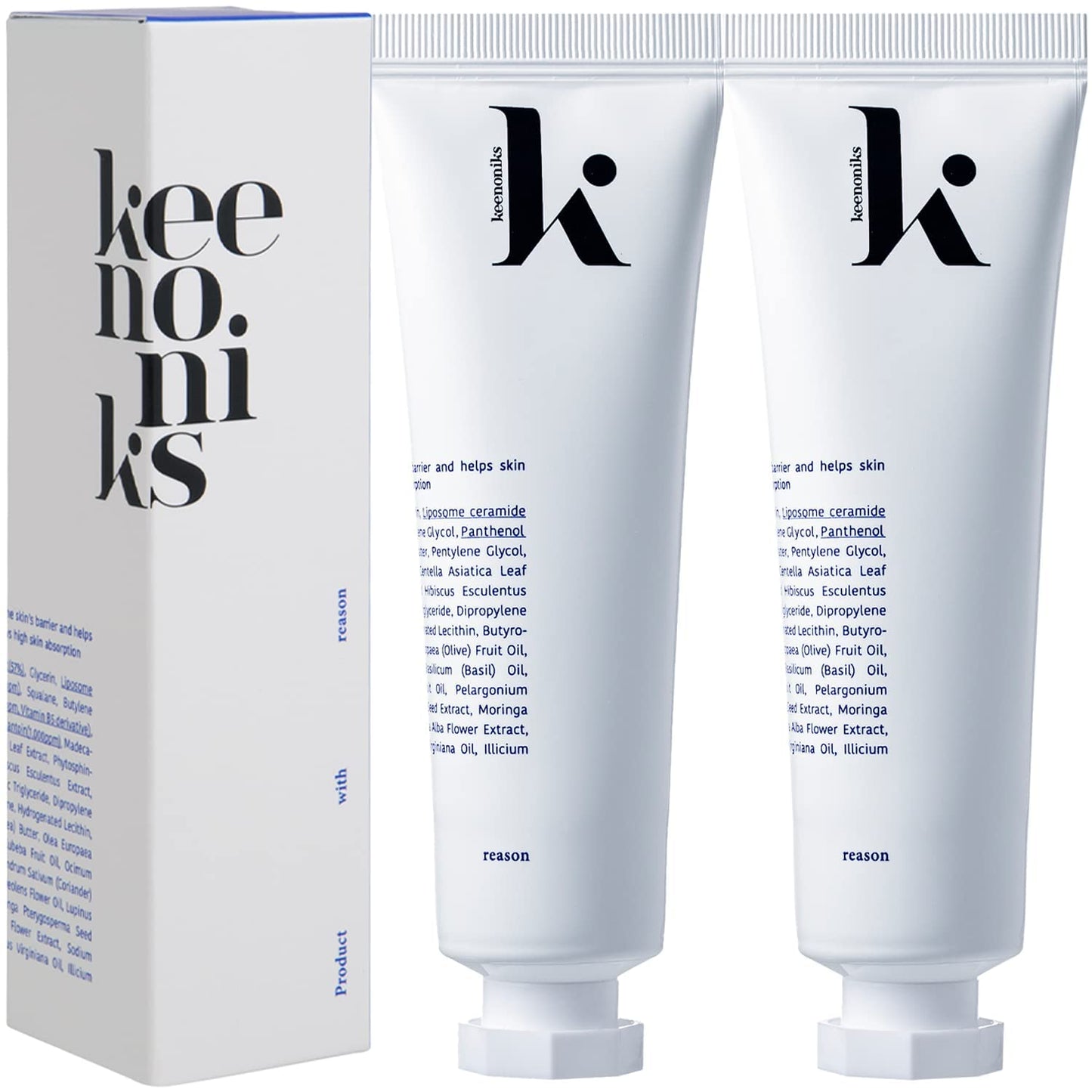 Dluxe Ave. keenoniks Wonder Remedy Intensive Hydrating Facial Moisturizing Cream - Ceramide CICA for Blemish & Redness Relief Skin Barrier Repair Care | Centella Asiatica Korean Daily Skincare - 3.38 Fl Oz