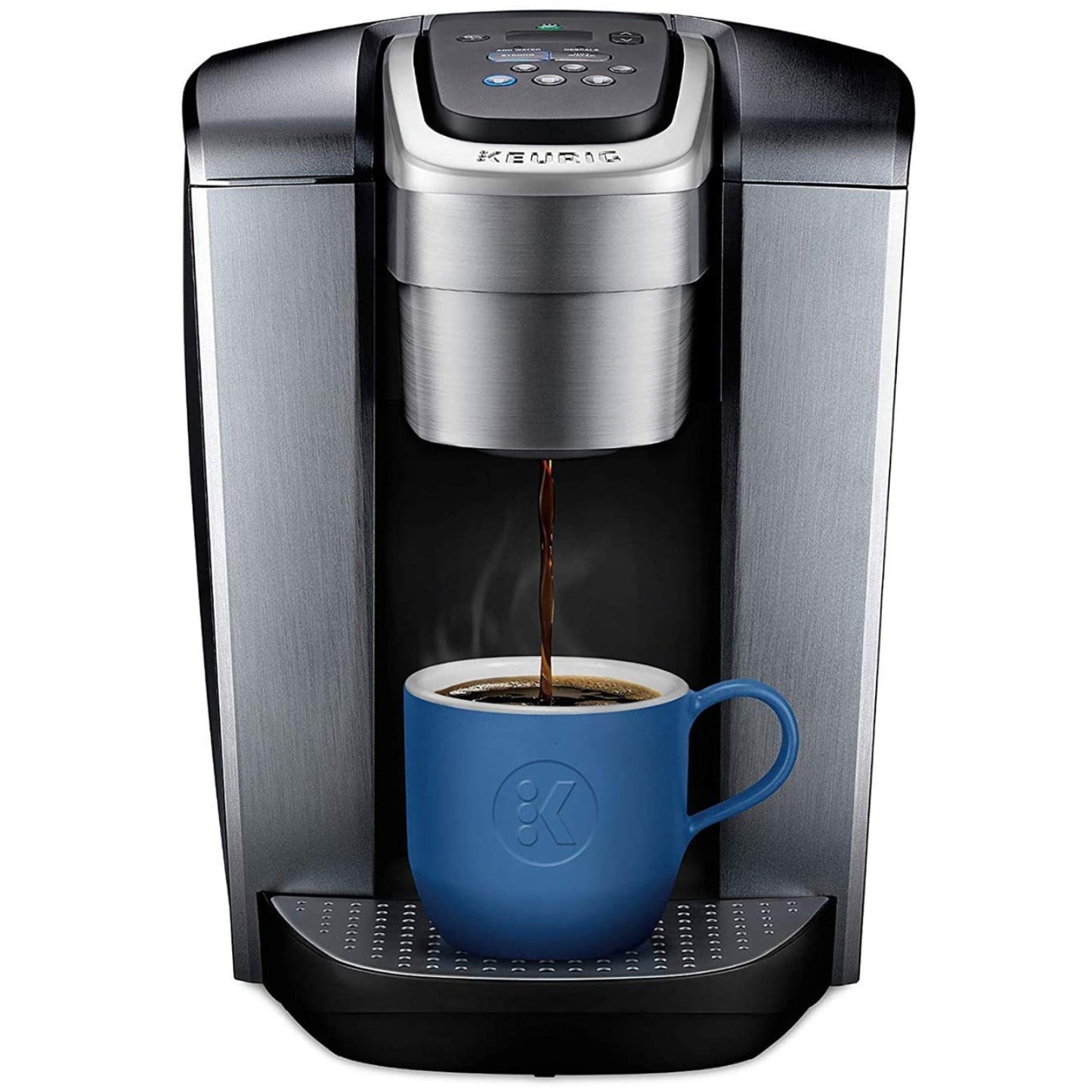 Dluxe Ave. Single Serve K-Cup Pod Programmable Coffeemaker/ Brushed Silver