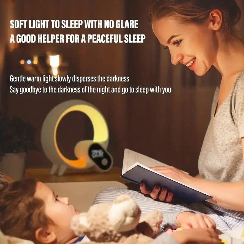 Dluxe Ave. Creative Colorful Sunrise Alarm Clock with Bluetooth Audio