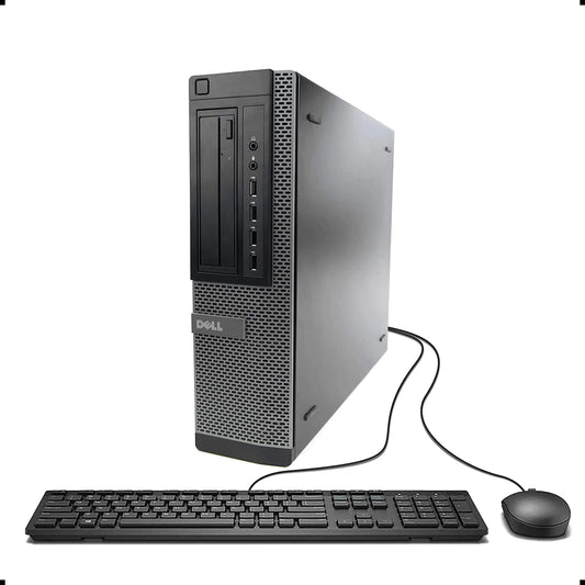 Dluxe Ave. Dell Optiplex 7010 Desktop Computer PC Intel Quad-Core i5 1TB HDD Storage 8GB DDR3 RAM Windows 10 Pro DVD WiFi New 24in Monitor RGB Productivity Bundle (Renewed)