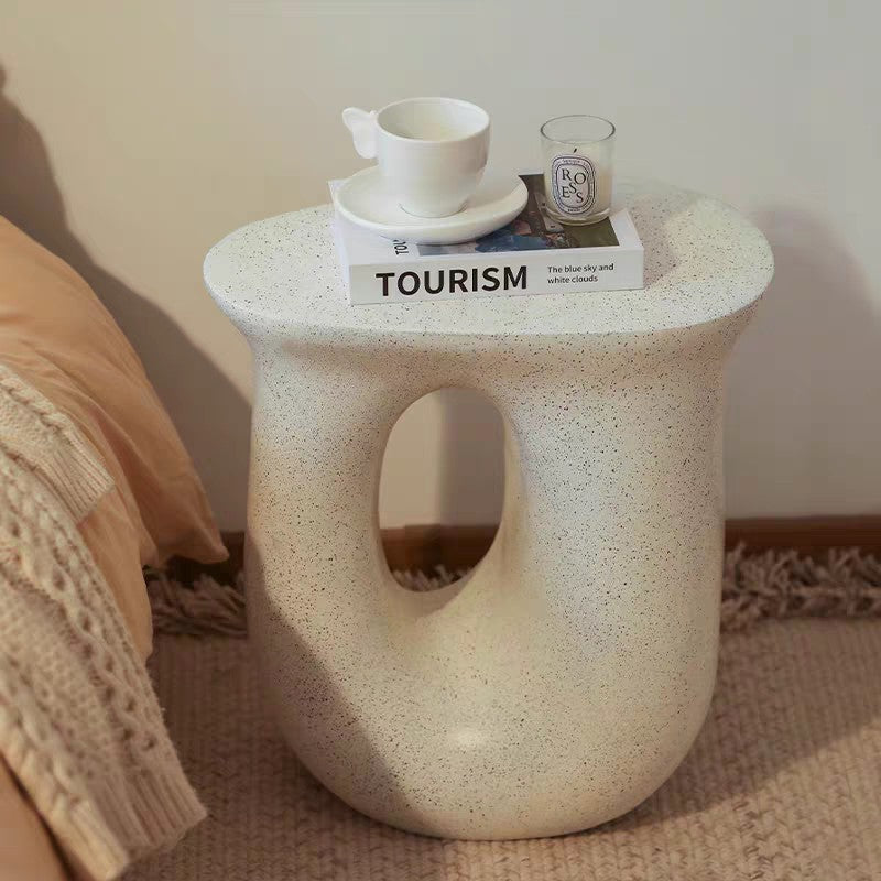 Creative Cream Style Side Table for Bedroom Living Room Sofa Coffee Table Light Luxury Simple French Style Small Apartment