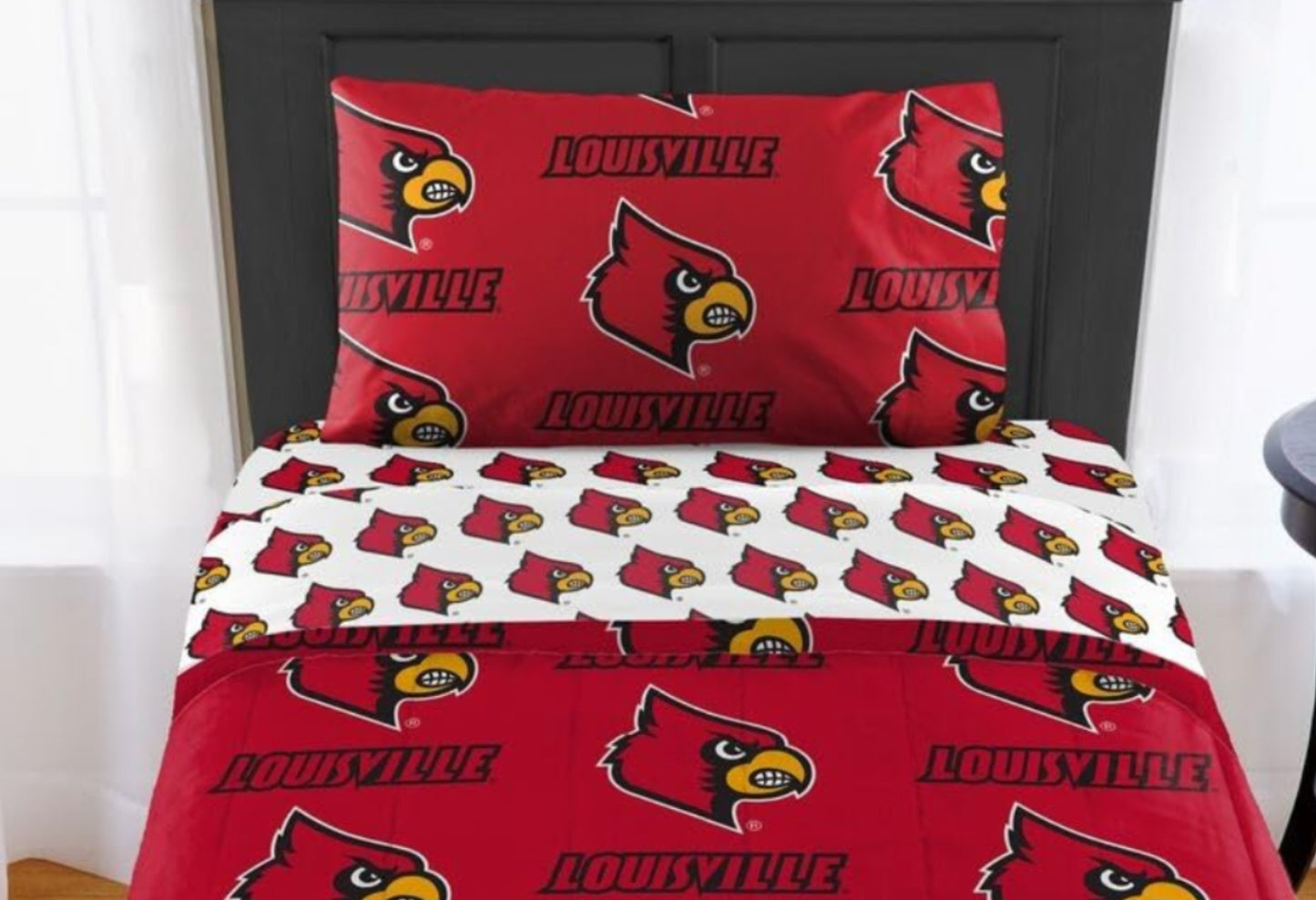 Dluxe Ave. ( TWIN ) NCAA 4 Pcs. Comforter Set