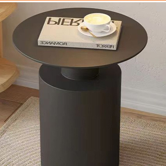 Minimalist Round Metal Side Table