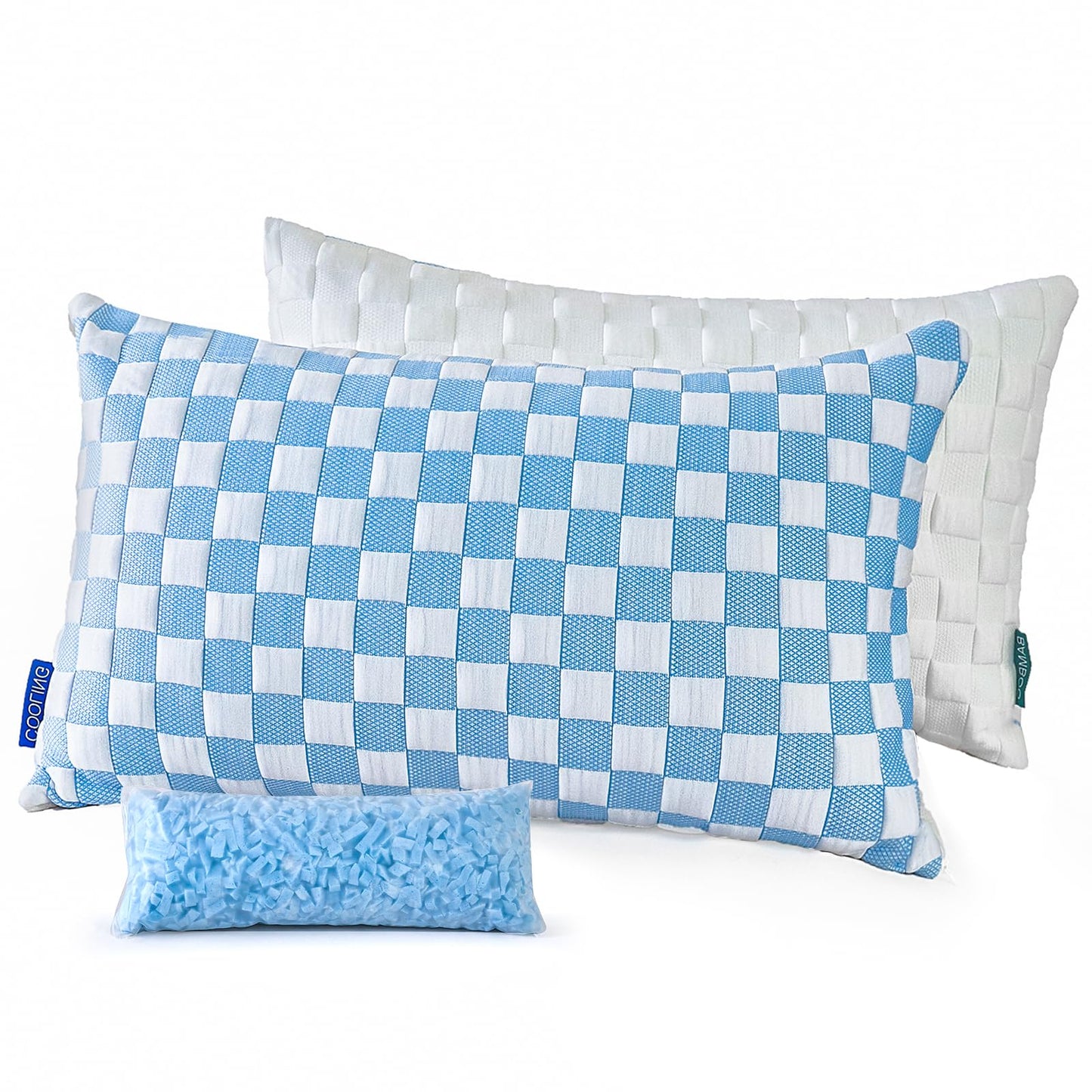 Dluxe Ave, ( QUEEN ) Bed Pillows, { STANDARD } Set of 4 Luxury Hotel Quality