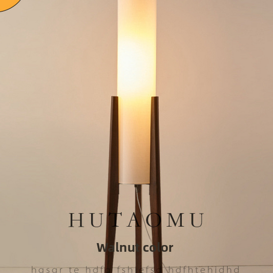Dluxe Ave. New Chinese Style Natural Wood Floor Lamp