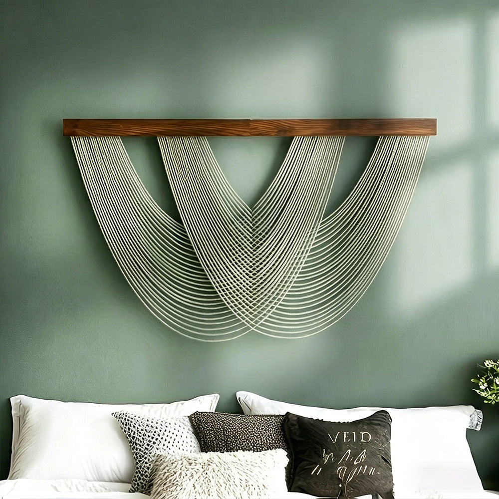 Hand-Woven Cotton Rope Tapestry Wall Decor