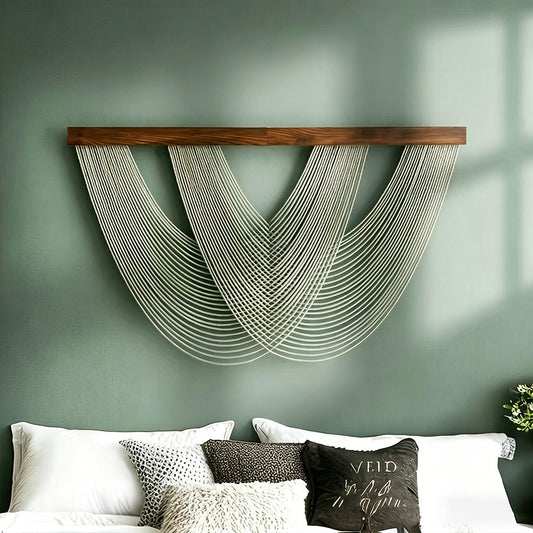 Hand-Woven Cotton Rope Tapestry Wall Decor