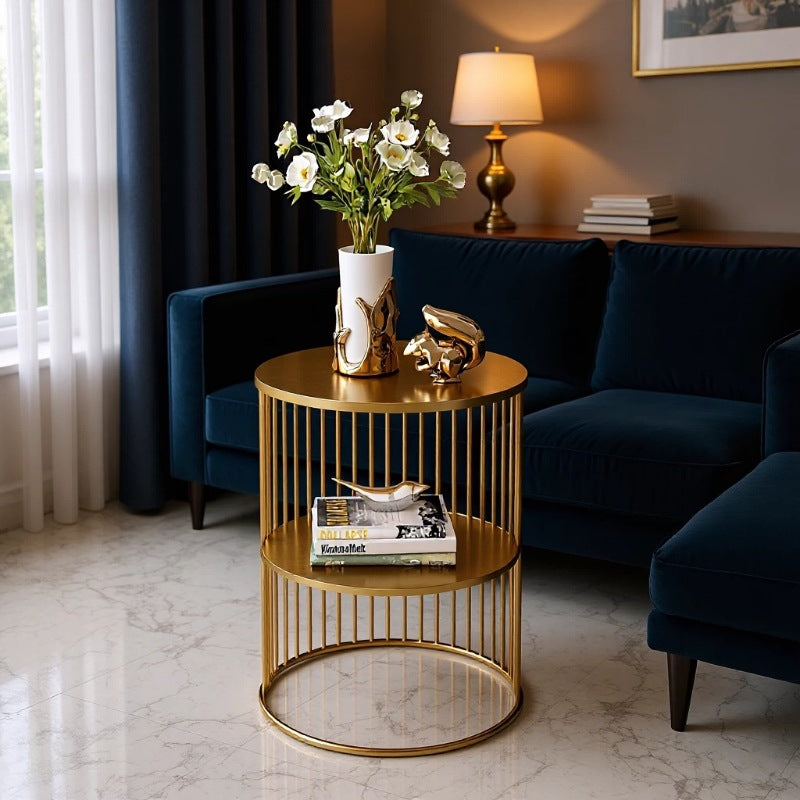 Nordic Marble Top Metal Side Table