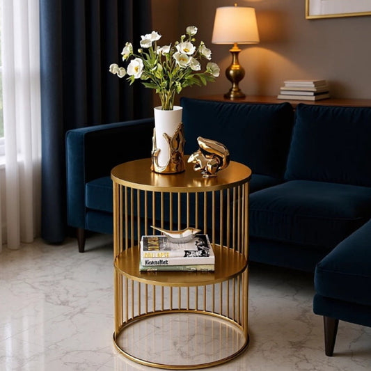 Nordic Marble Top Metal Side Table