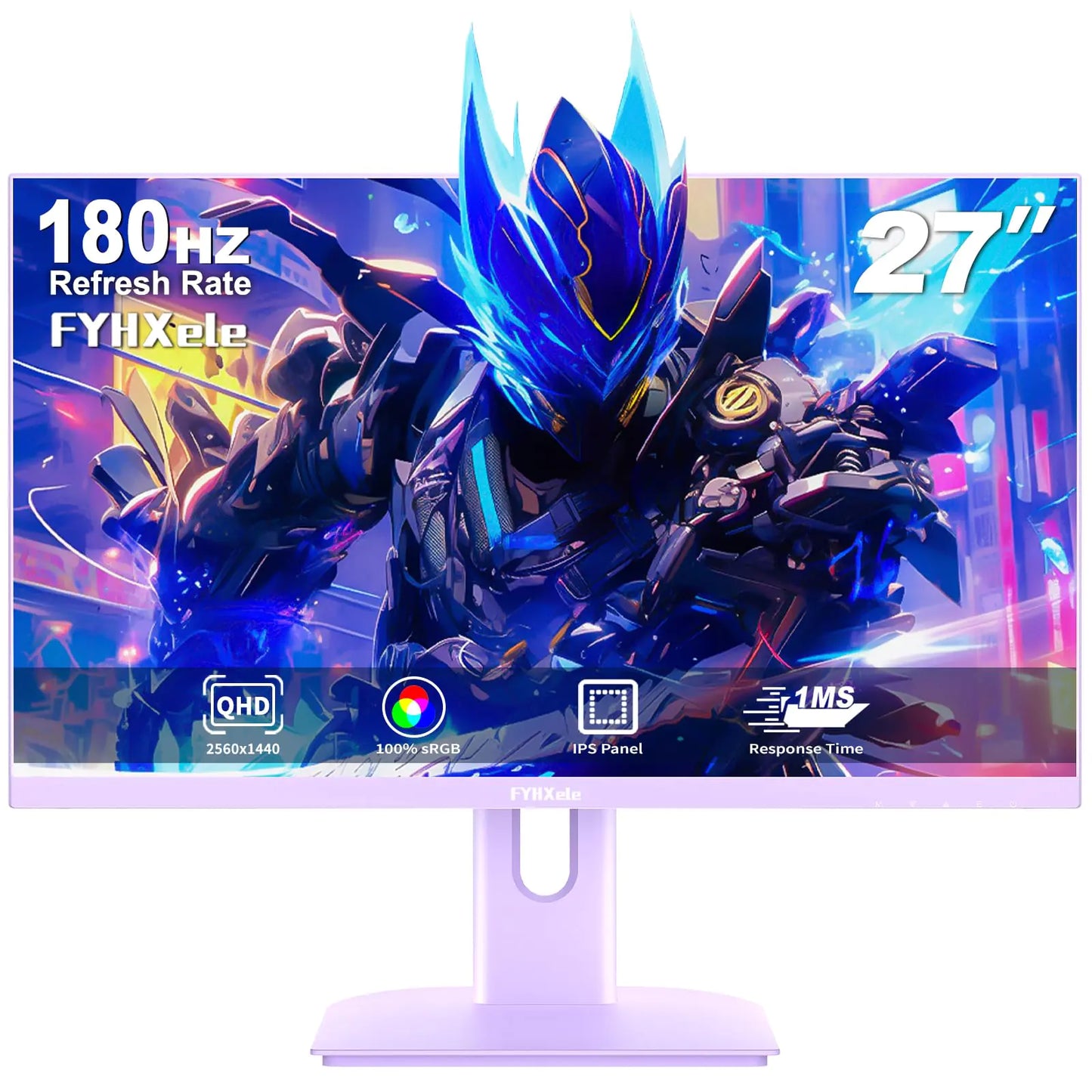 Dluxe Ave. FYHXele 27 inch Gaming Monitor Gaming Monitor QHD-2560X1440P 165Hz 1ms