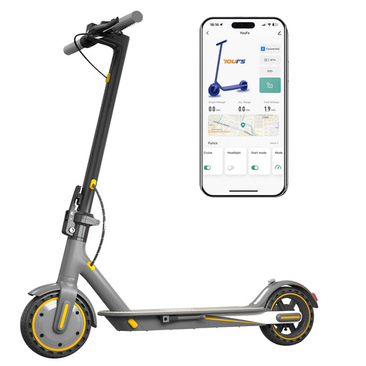 Dluxe Ave. Electric Scooter for Adults/ Up to 19 Mph 19 Miles/ Range & 264 lbs/ Yellow