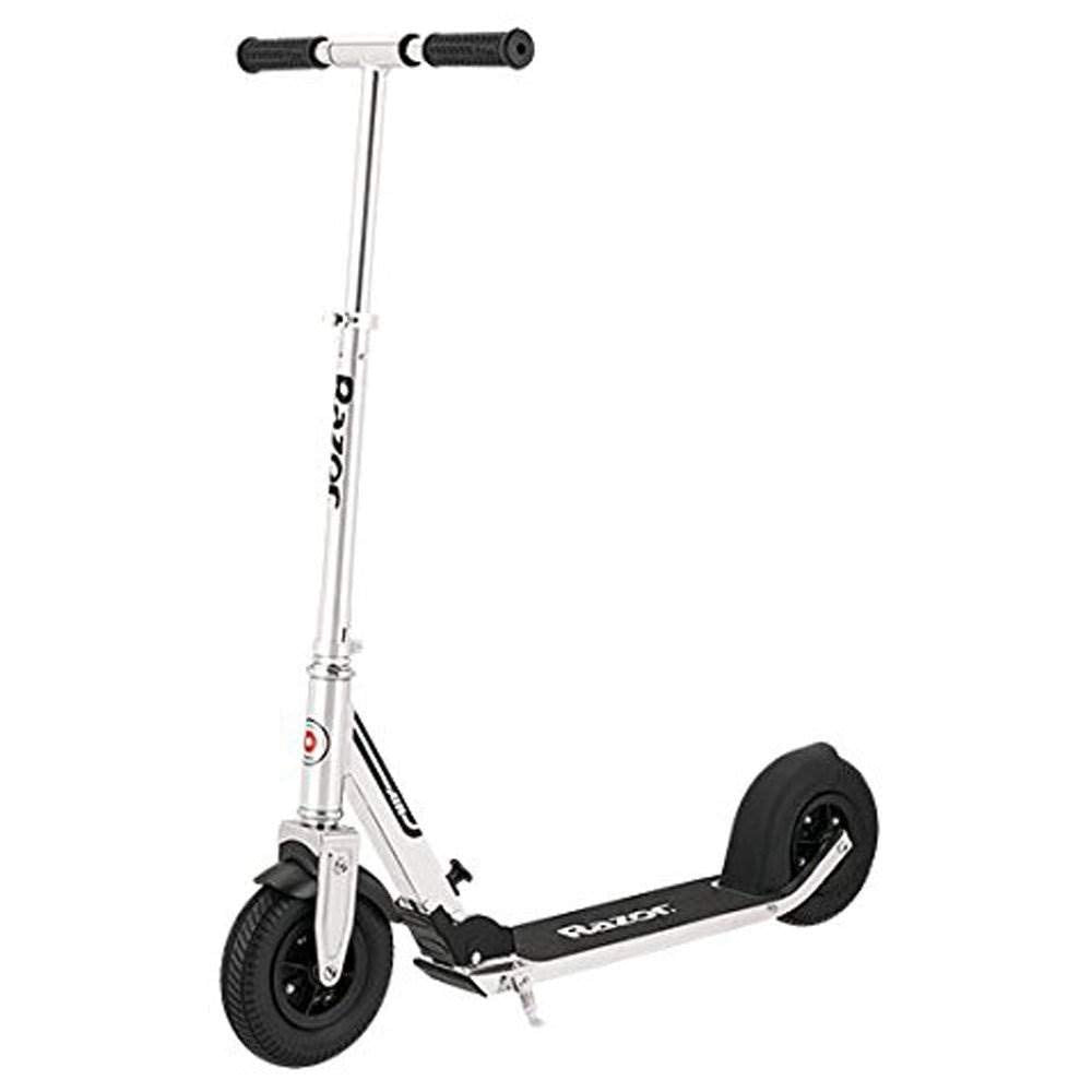 Dluxe Ave. A5 Air Kick Scooter, strong aluminum frame, anti-rattle handlebars and folding system- Silver