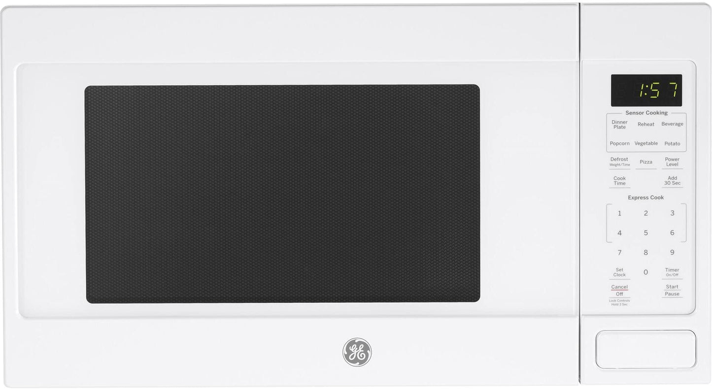 Dluxe Ave.Microwave Oven 1150-watt  8 Auto Cooking Settings, White OLD 1.6 Cu. Ft