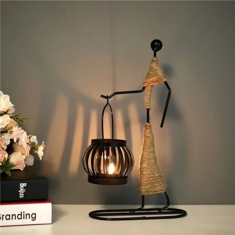 Creative Iron Candle Holder
