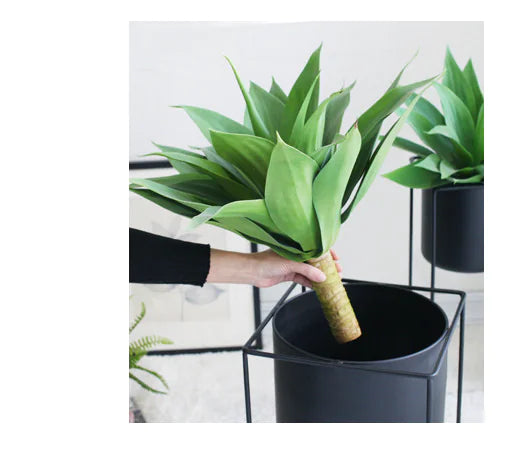 Dluxe Ave. Artificial Tropical Plants - Agave Succulent Decor