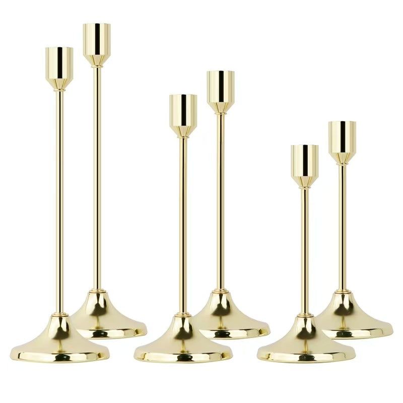 European-style metal candle holder