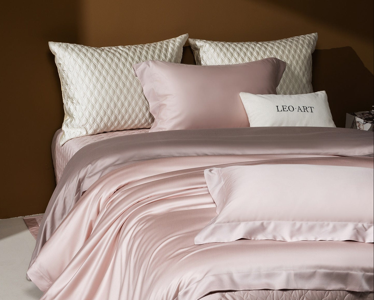 Dluxe Ave. Luxury Tencel Cotton Brushed Bed Cover Set/ One Flat Sheet Two Pillowcases {One Duvet Cover}