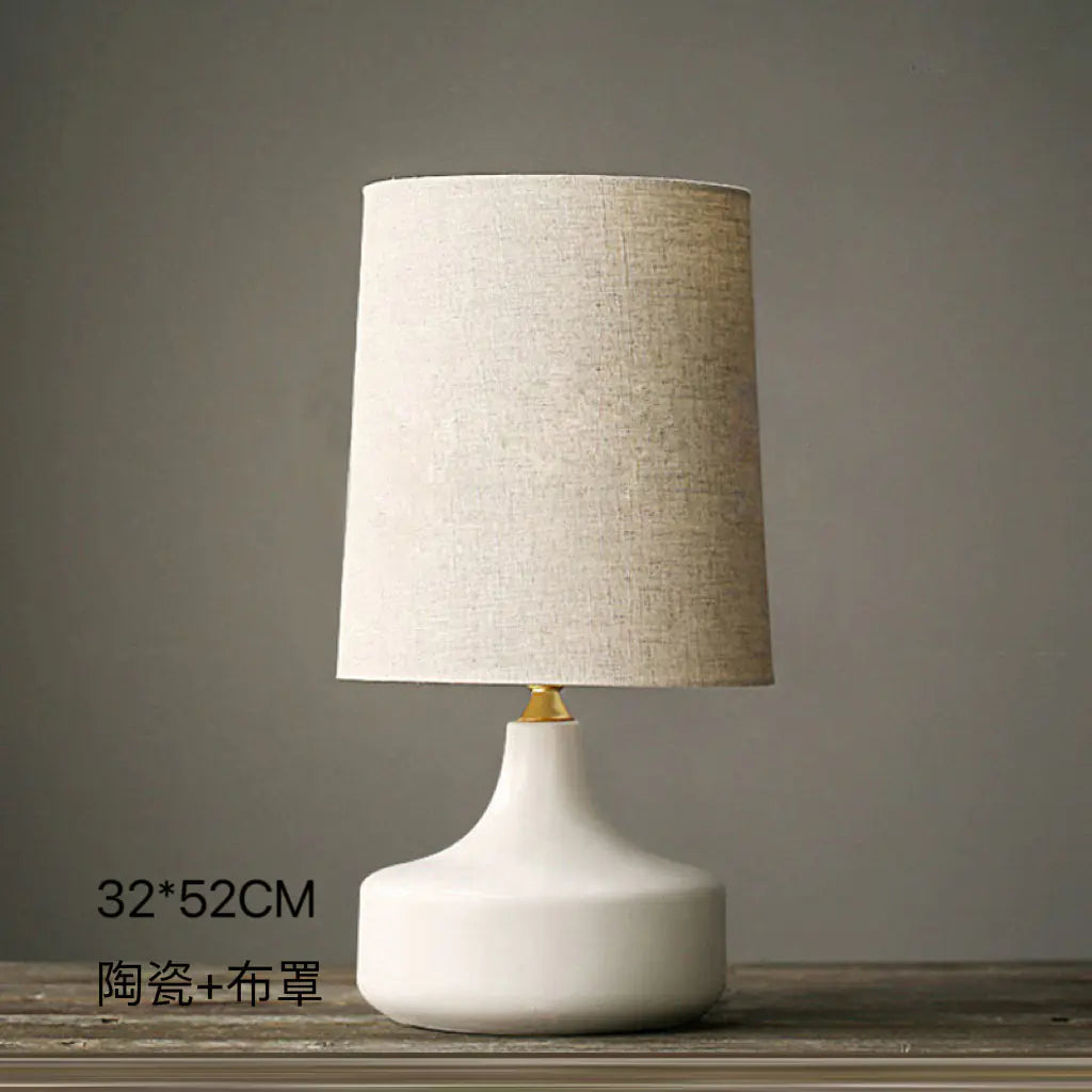 Dluxe Ave. Zhongshan Ceramic Table Lamp - Vintage Japanese Style