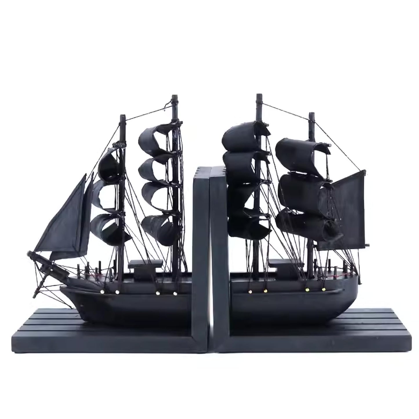 Dluxe Ave. Ship bookends/ 10" Prebuilt Decor