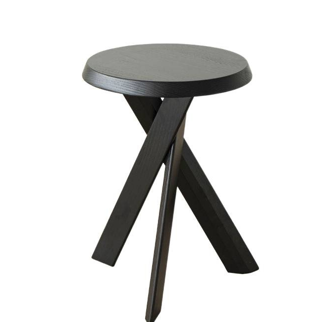 Solid Wood Side Table Japanese Wabi-Sabi Style Coffee Table