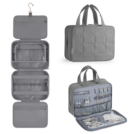 Dluxe Ave. Travel Toiletry Bag/ Grey