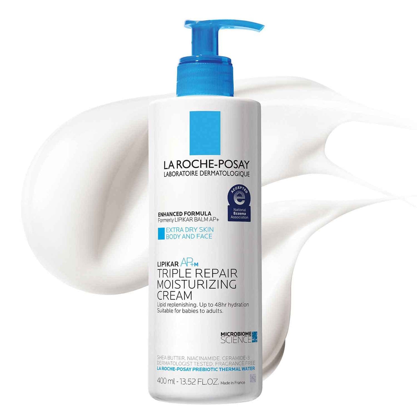 Dluxe Ave. La Roche-Posay Lipikar AP+ Triple Repair Moisturizing Cream Face & Body Lotion For Dry Skin Shea Butter & Niacinamide Moisturizer Gentle Face & Body Cream For Dry Rough & Sensitive Skin