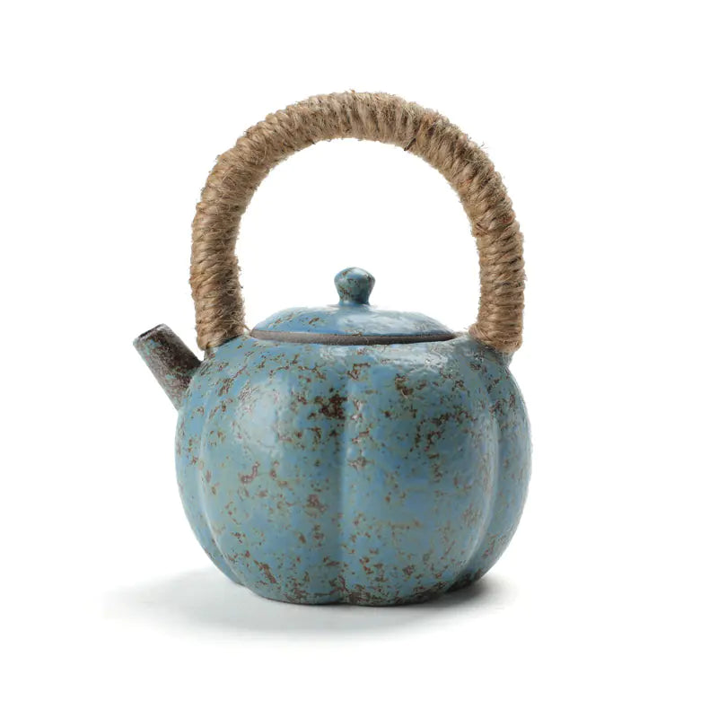 Dluxe Ave. Japanese Vintage Ceramic Teapot with Handle for Tea