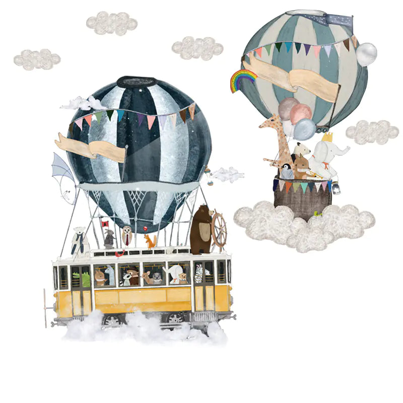 Dluxe Ave. Cartoon Wall Decoration Stickers for Kids' Rooms