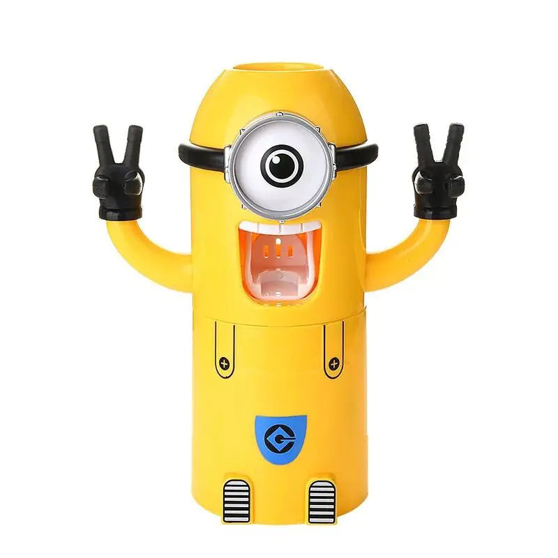 Dluxe Ave. Minions Toothbrush Holder and Toothpaste Dispenser Set