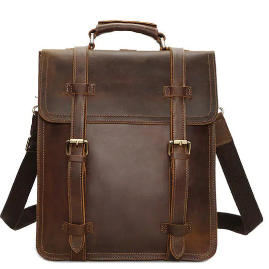 Dluxe Ave. Vintage Leather Travel Backpack