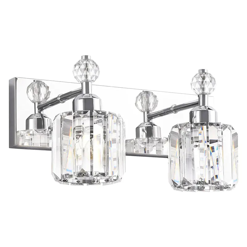 Dluxe Ave. American Crystal Vanity Lighting for Bathroom Mirror