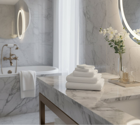 Dluxe Ave. Soft Microfiber Face and Bath Towels for Travel