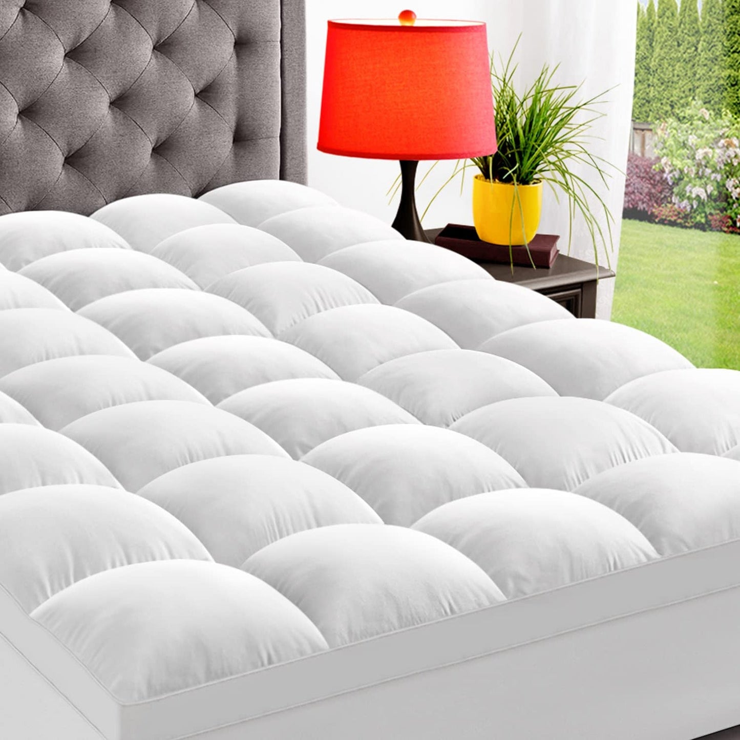 Dluxe Ave. ( FULL/ XL ) Mattress Topper, White