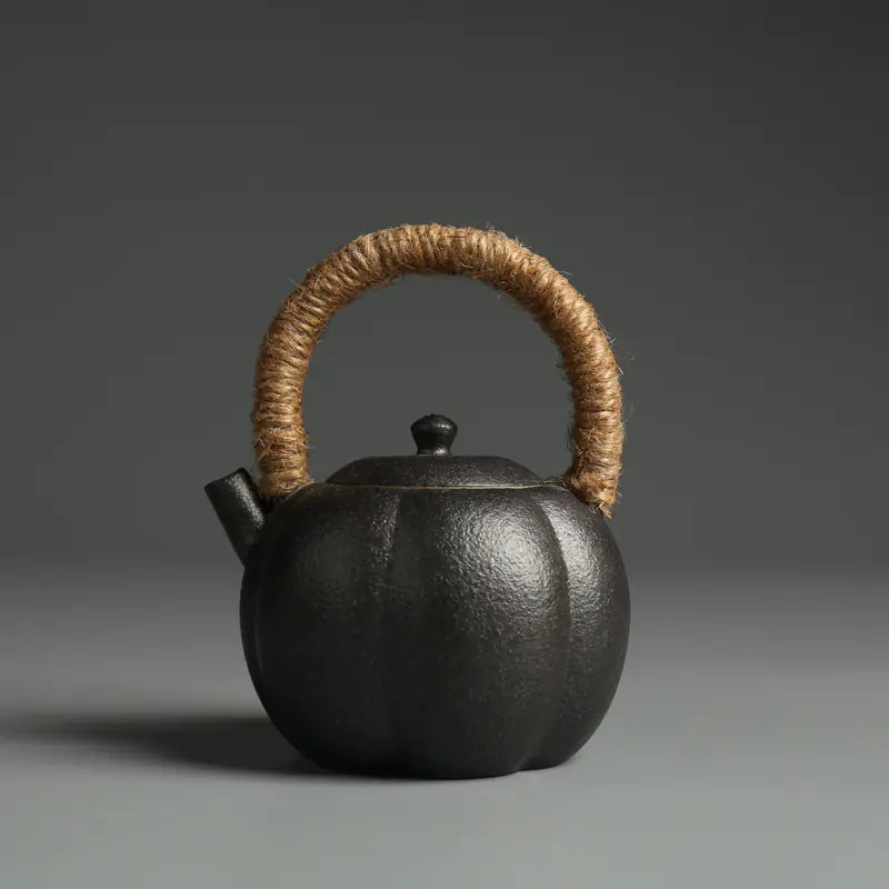 Dluxe Ave. Japanese Vintage Ceramic Teapot with Handle for Tea