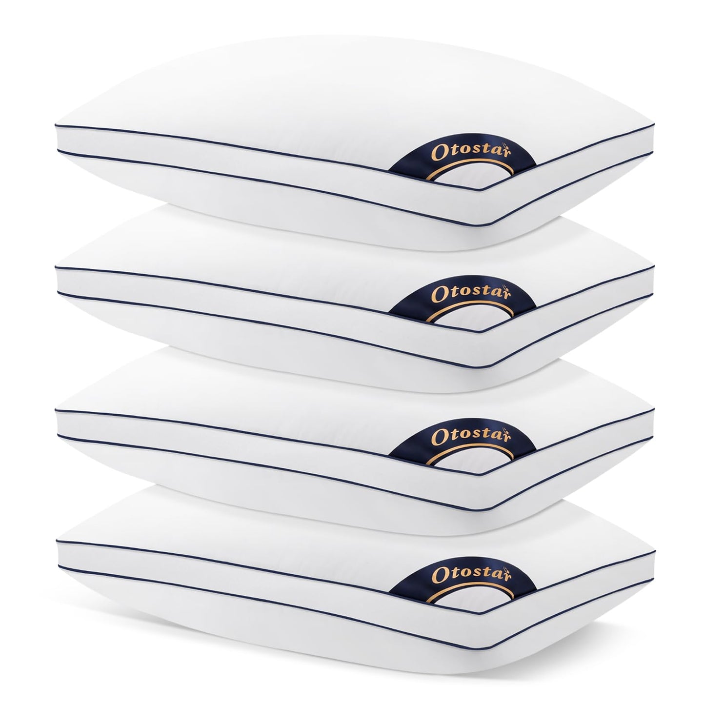 Dluxe Ave. ( QUEEN )Pillows Set of 4, { FLUFFY} Luxury Hotel Collection