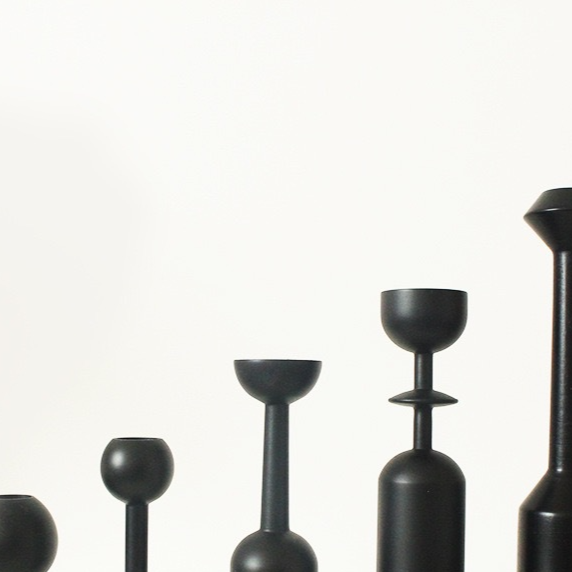 Wooden candle holder
