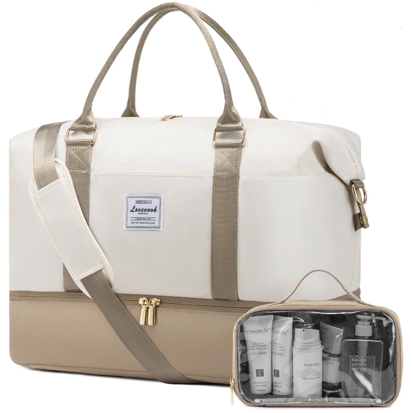 Dluxe Ave. Carry on Overnight Bag with Shoe Compartment/ Laptop Pocket/ Toiletry Bag