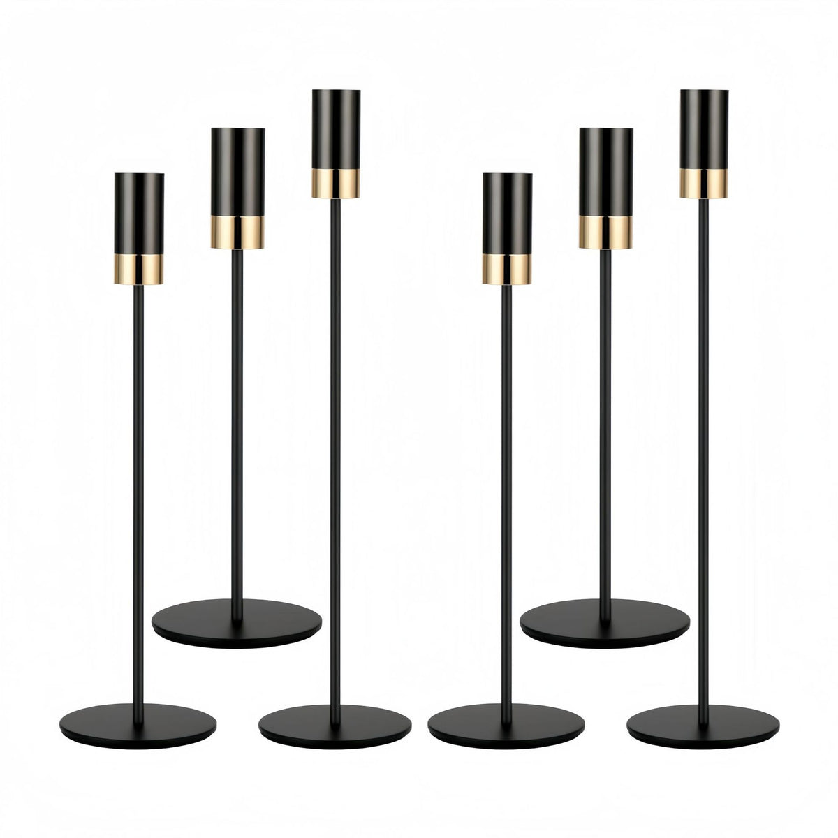 Golden Iron Candle Holder