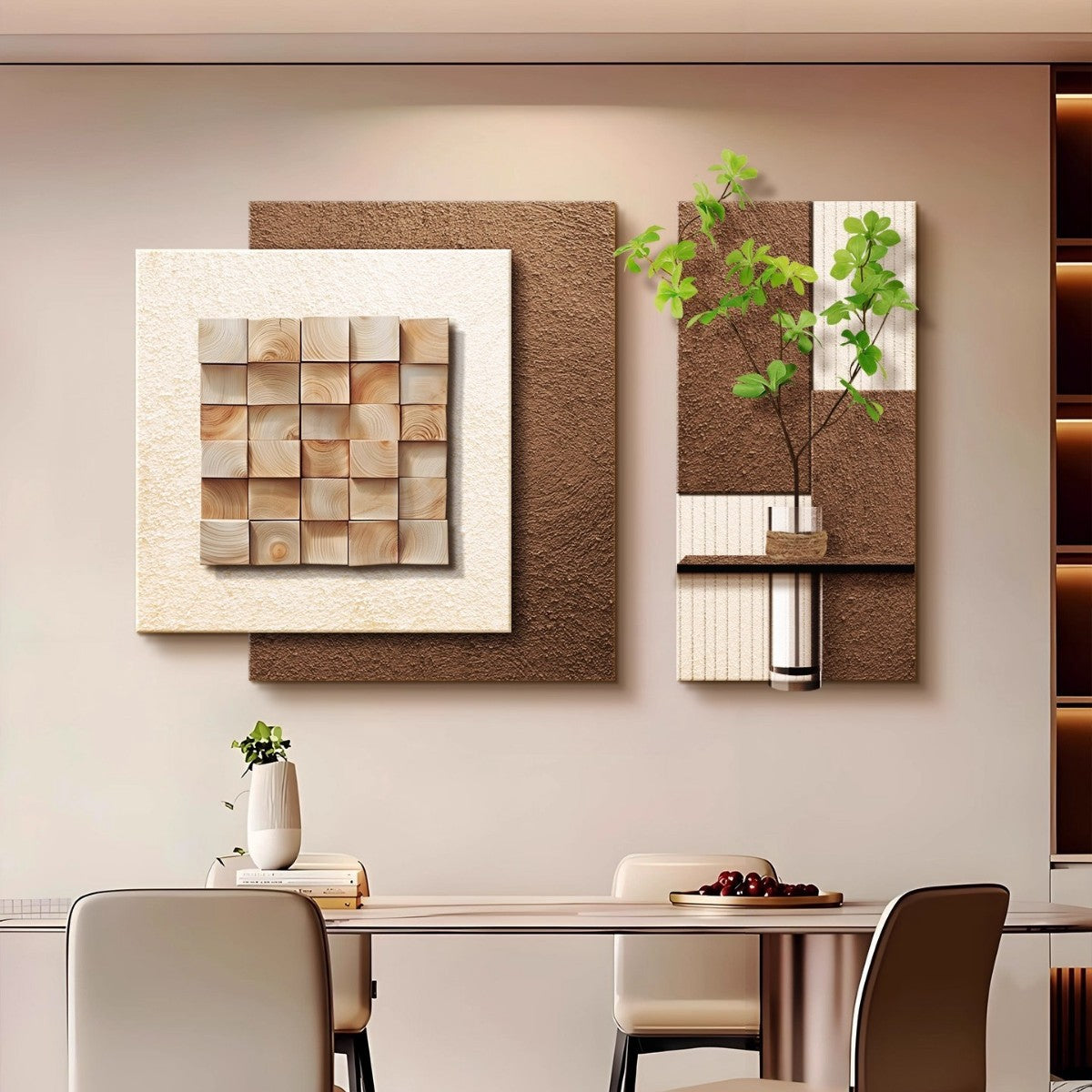 Abstract Modern Two-Panel Wall Art Decoration