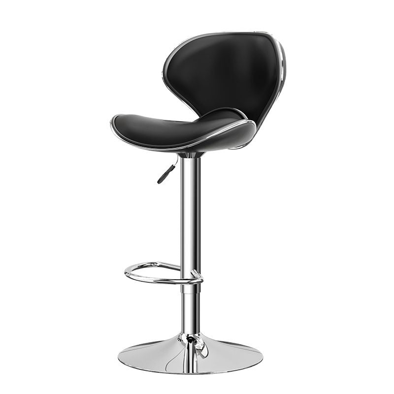 Adjustable Rotatable Leather Bar Stool